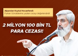 Furkan Vakfı ve Gönüllülerine Kesilen 2 Milyon 100 bin tl Para Cezası Hakkında!