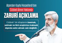 Alparslan Kuytul Hocaefendi’den Cübbeli Ahmet Hakkında Zaruri Açıklama