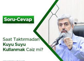 Saat Taktırmadan Kuyu Suyu Kullanmak Caiz mi?