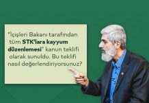 “Tüm STK’lara Kayyum Düzenlemesi” Kanun Teklifini Nasıl Değerlendiriyorsunuz?