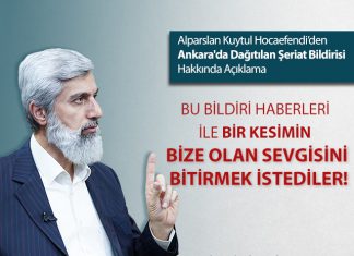 Ankara'da Dağıtılan Şeriat Bildirisi Hakkında Açıklama!