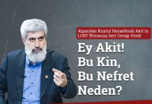 Alparslan Kuytul LGBT İftirasına Sert Cevap Verdi : Ey Akit! Bu Kin, Bu Nefret Neden?