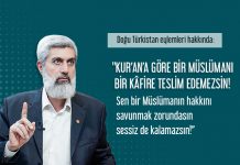 Uygur Türkleri Doğu Türkistan Eylemi Hakkında: Bir Müslümanı Kâfire Teslim Edemezsin!