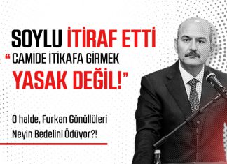 Soylu’dan İtiraf: Camide İtikafa Girmek Yasak Değil! Diyanet’in Tavsiye Kararıdır